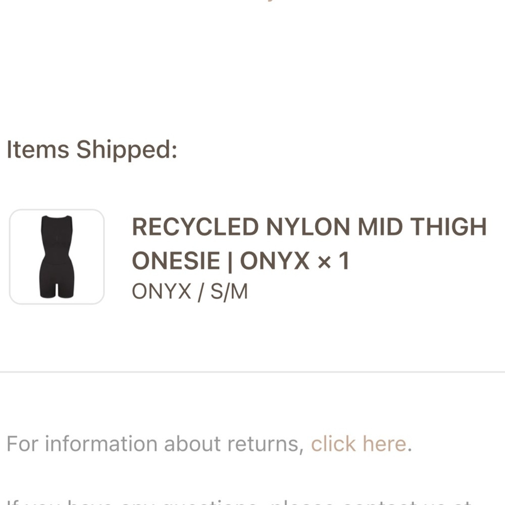 Skims Black Recycled Nylon Collection Onsie Size S/M